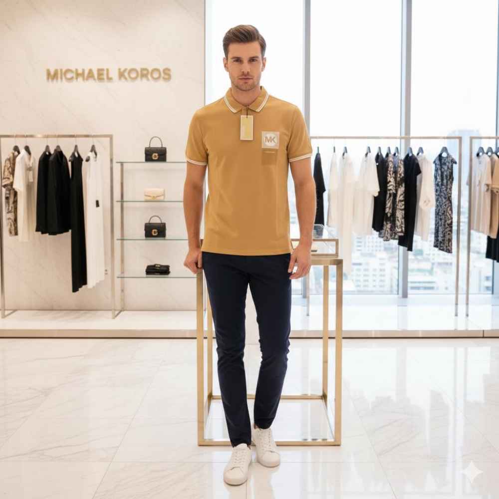 Michael Kors Brown Premium Quality T-shirt-thumb-1