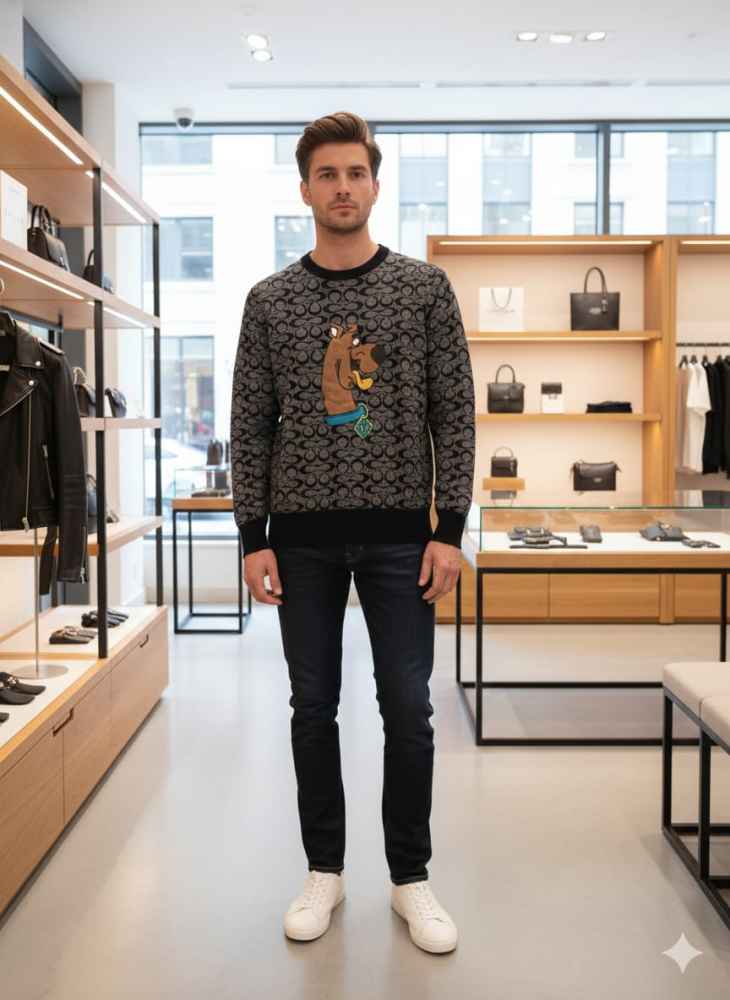 Coach Grey Premium Quality Sweatshirt-thumb-0