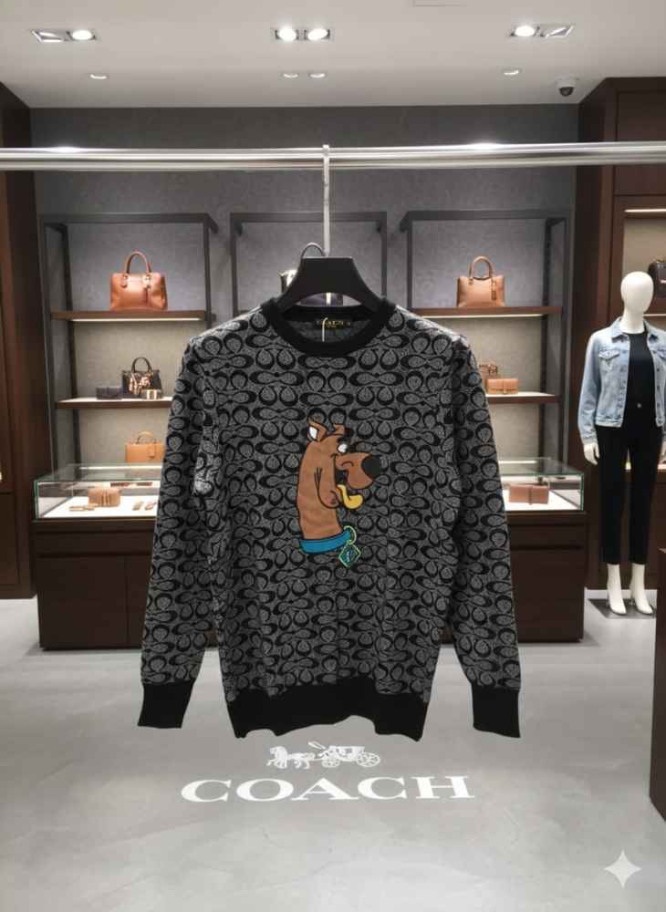 Coach Grey Premium Quality Sweatshirt-thumb-2