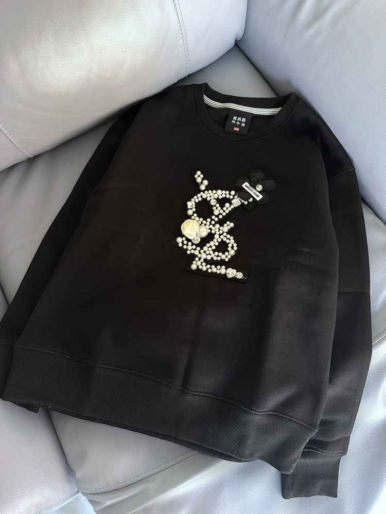 YSL Black Premium Quality Sweatshirt-thumb-0