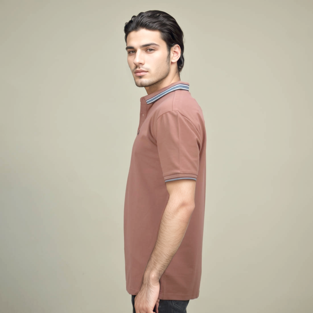 Burberry Embroidered logo Orange Premium Quality Polo T-shirt-2