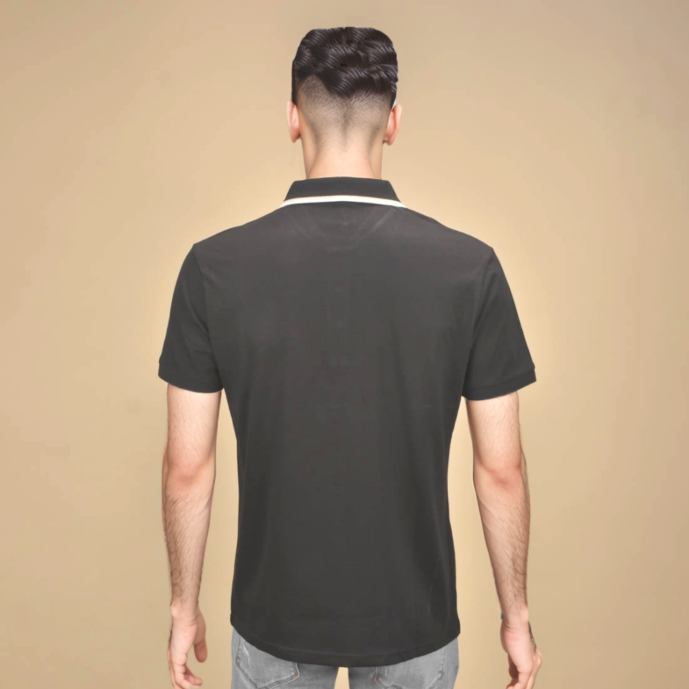 Emporio Armani logo Print Black Premium T-shirt-2