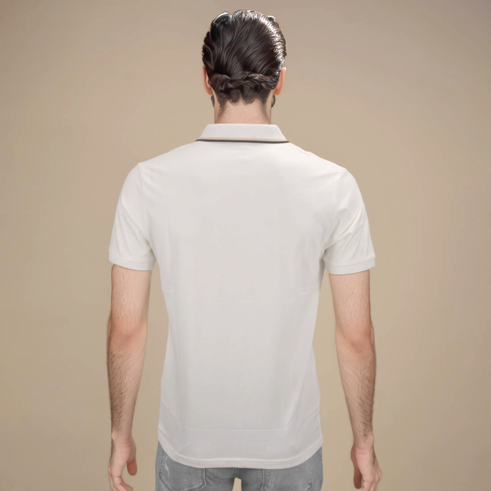 Emporio Armani logo Print White Premium T-shirt-thumb-2