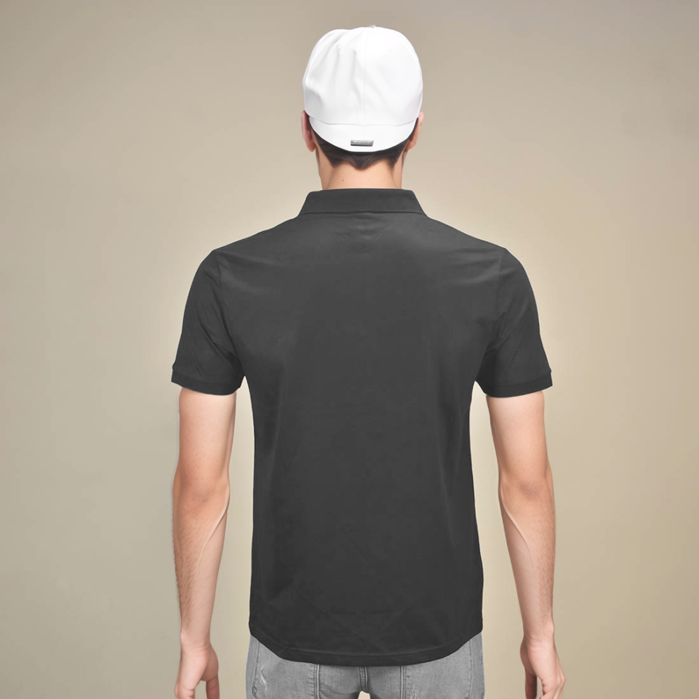 Burberry Black Premium Quality Polo Tees-thumb-2