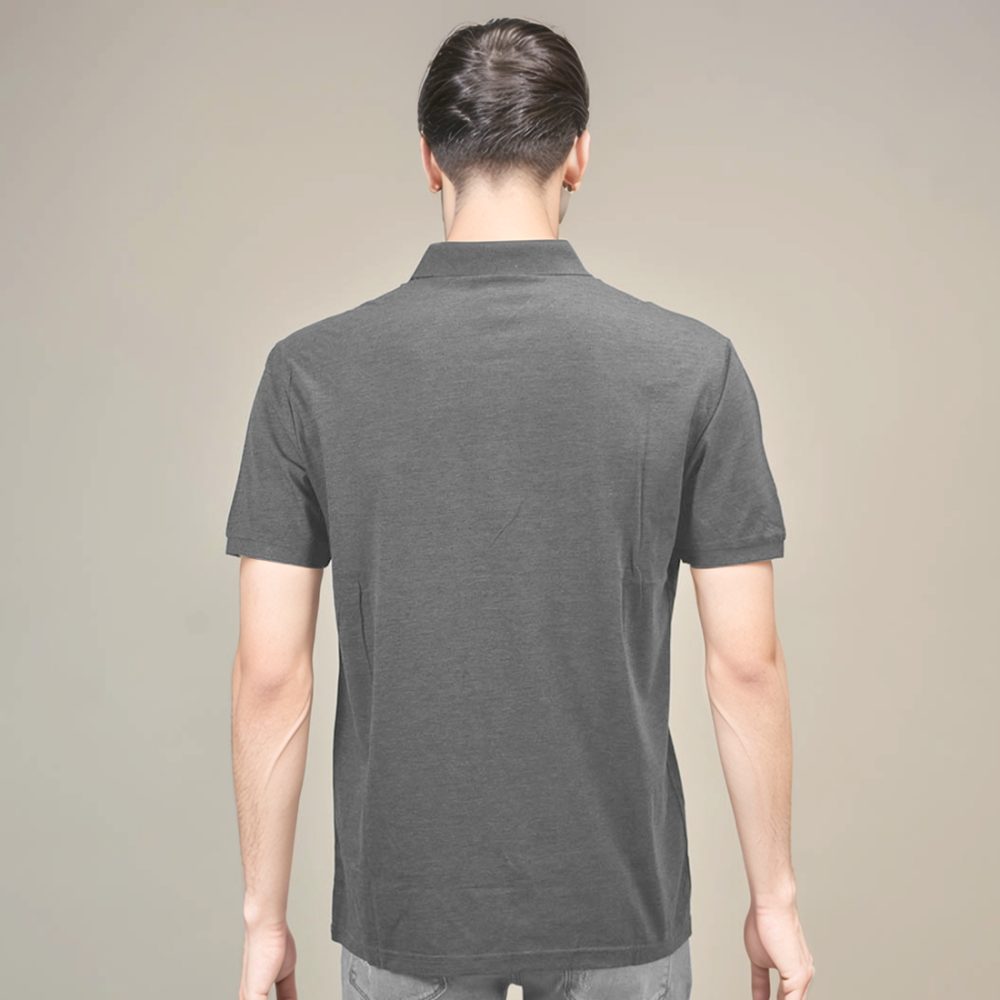 Burberry Grey Premium Quality Polo Tees-2