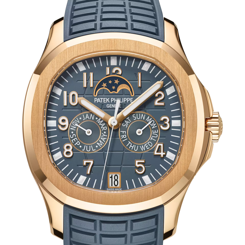 Patek Philippe Aquanaut Luce Annual Calendar Rose Gold Blue Grey Dial Ref. 5261R-001-1