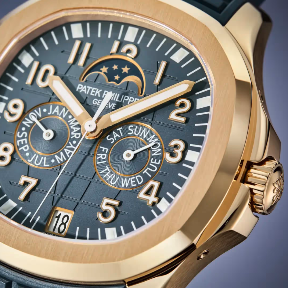 Patek Philippe Aquanaut Luce Annual Calendar Rose Gold Blue Grey Dial Ref. 5261R-001-9