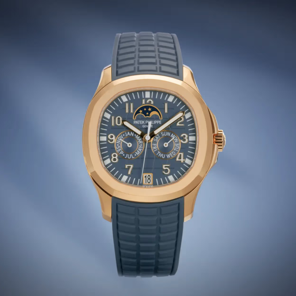 Patek Philippe Aquanaut Luce Annual Calendar Rose Gold Blue Grey Dial Ref. 5261R-001-13