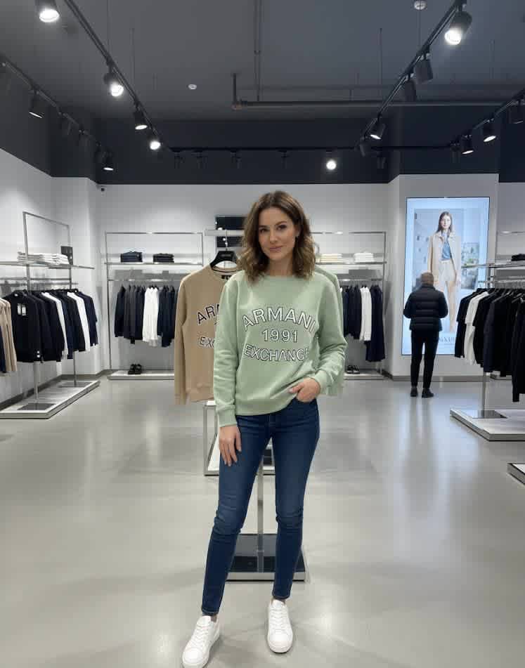 Armani Exchange Green Premium Quality Sweatshirt-1