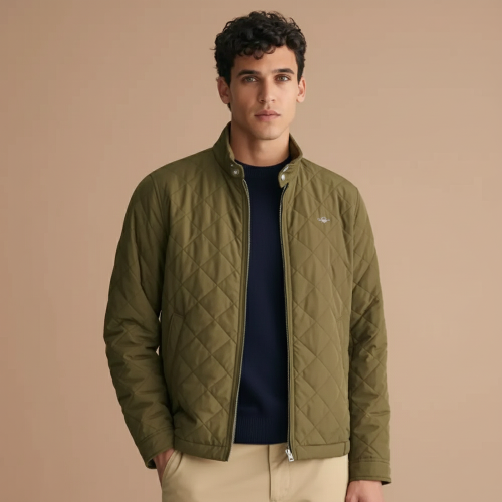 Gant Green Premium Quality Imported Fabric Full Jacket-thumb-0