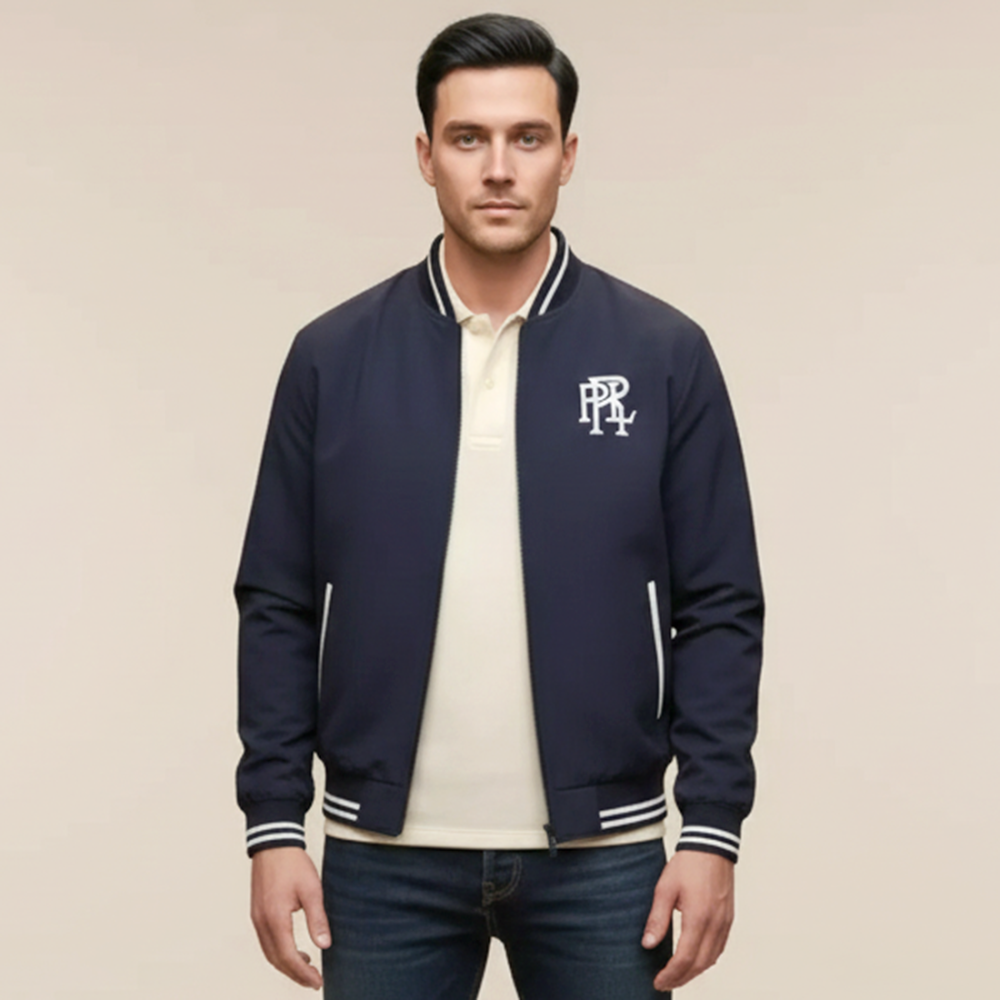 Ralph Lauren Navy Blue Premium Quality Cotton Blend Jacket-6