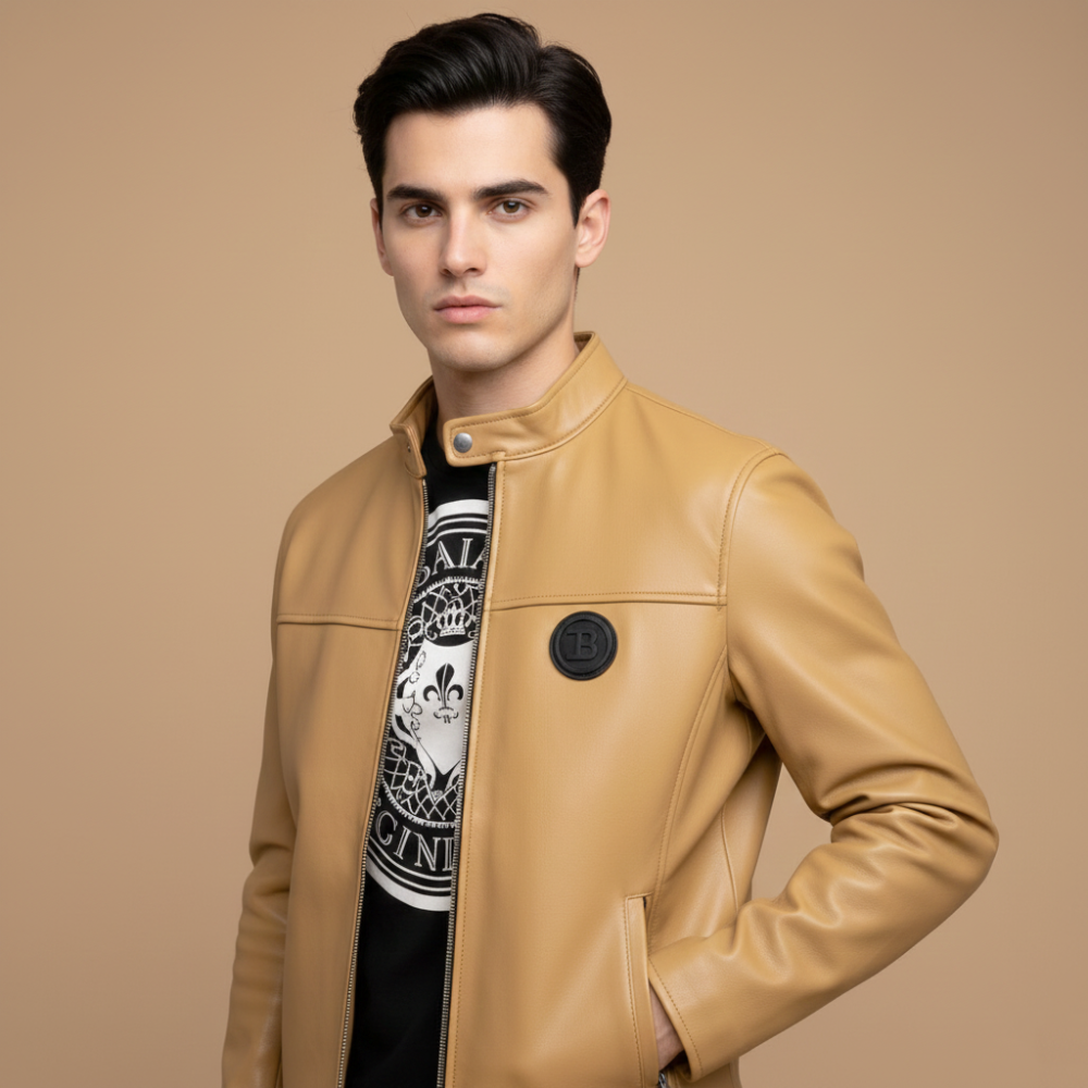 Balmain Brown Premium Quality Jacket-thumb-0