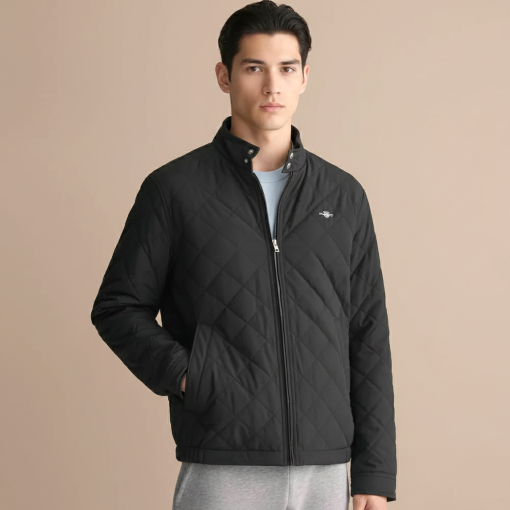 Gant Black Premium Quality Imported Fabric Full Jacket-thumb-0