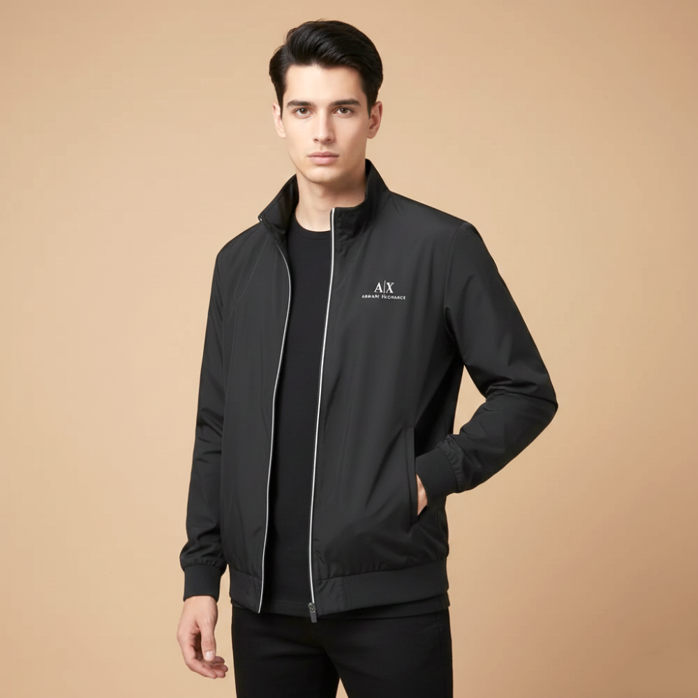 Armani Exchange Black Premium Quality Zipper-thumb-5