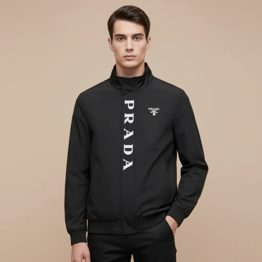 Prada Black Premium Quality Puffer Zipper-thumb-0