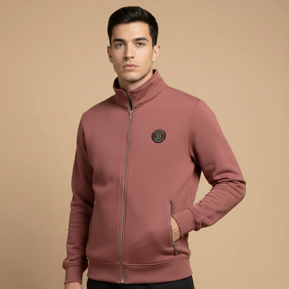 Balmain Maroon Premium Quality Zipper-thumb-0