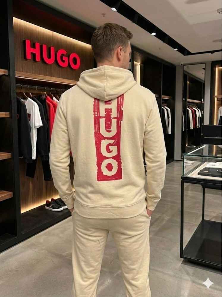Hugo Boss Cream Premium Quality Warm Tracksuit-1