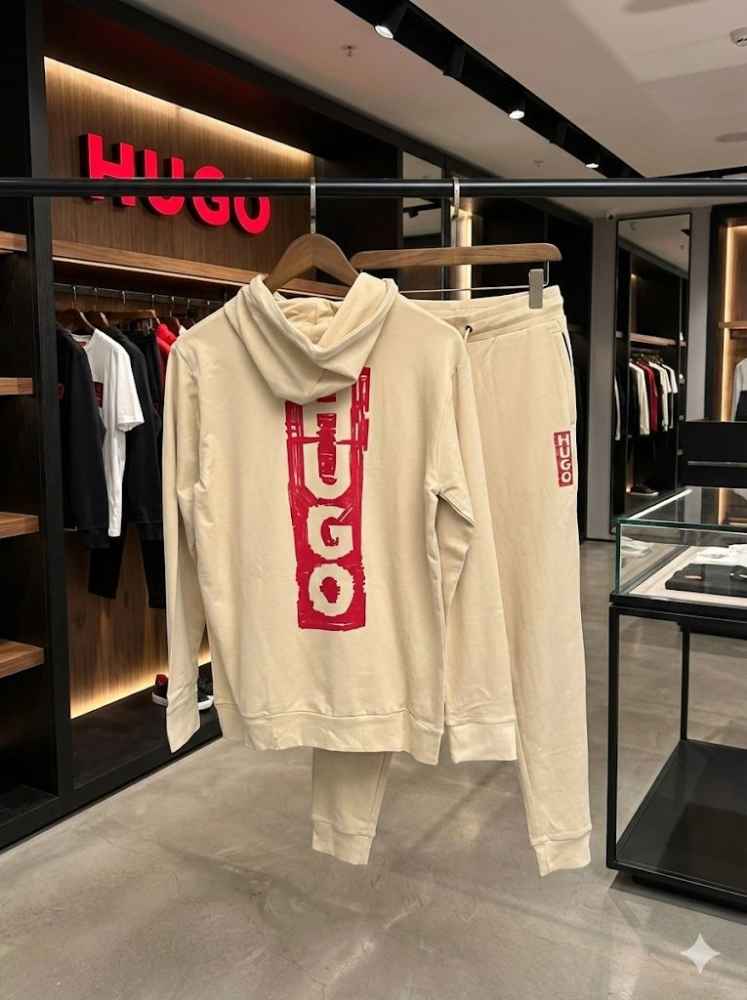 Hugo Boss Cream Premium Quality Warm Tracksuit-2