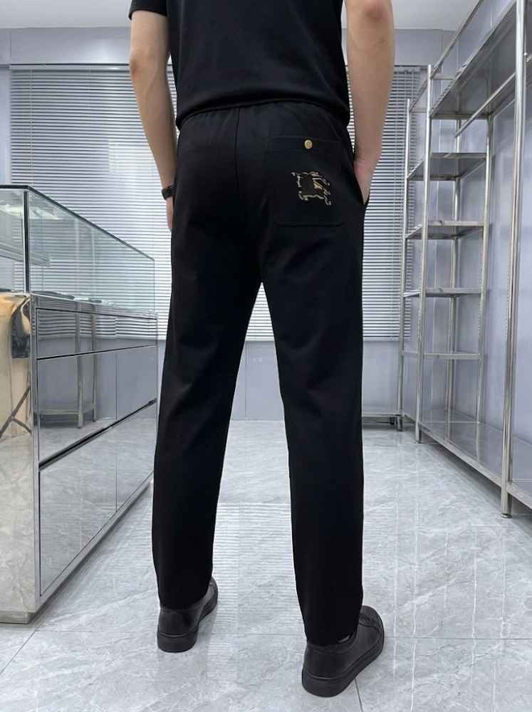 Burberry Black Premium Quality Warm Track Pant-thumb-1
