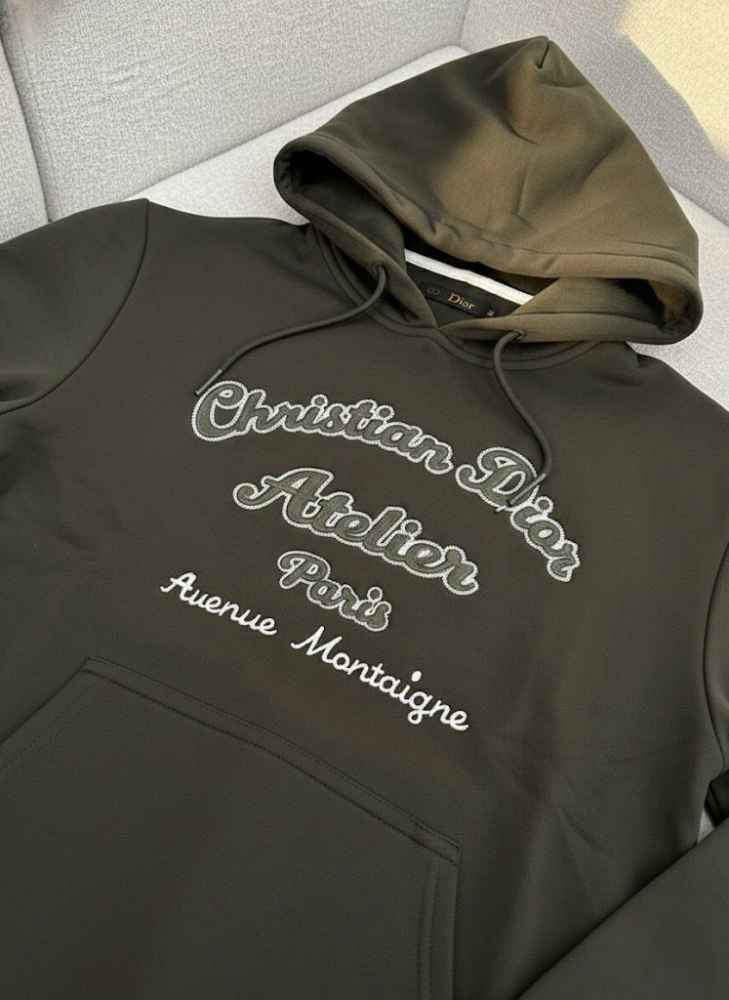 Christian Dior Dark Green Premium Quality Hoodie-1