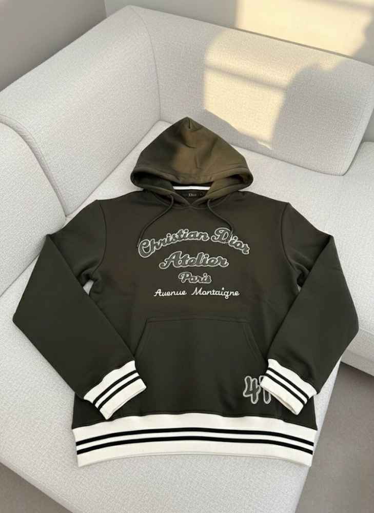 Christian Dior Dark Green Premium Quality Hoodie-4