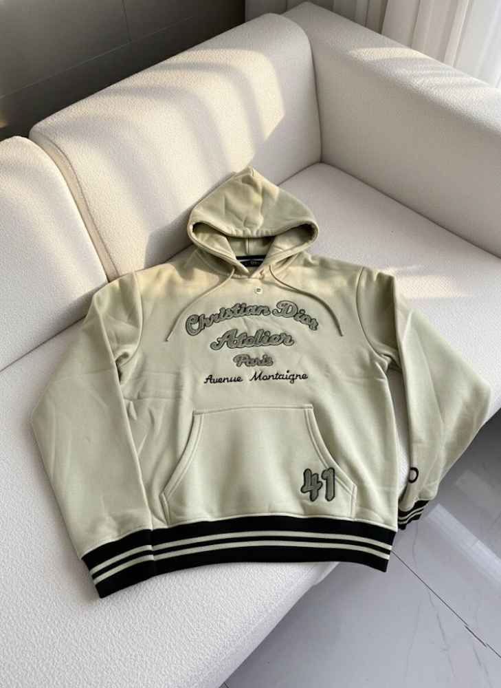Christian Dior Cream Premium Quality Hoodie-2