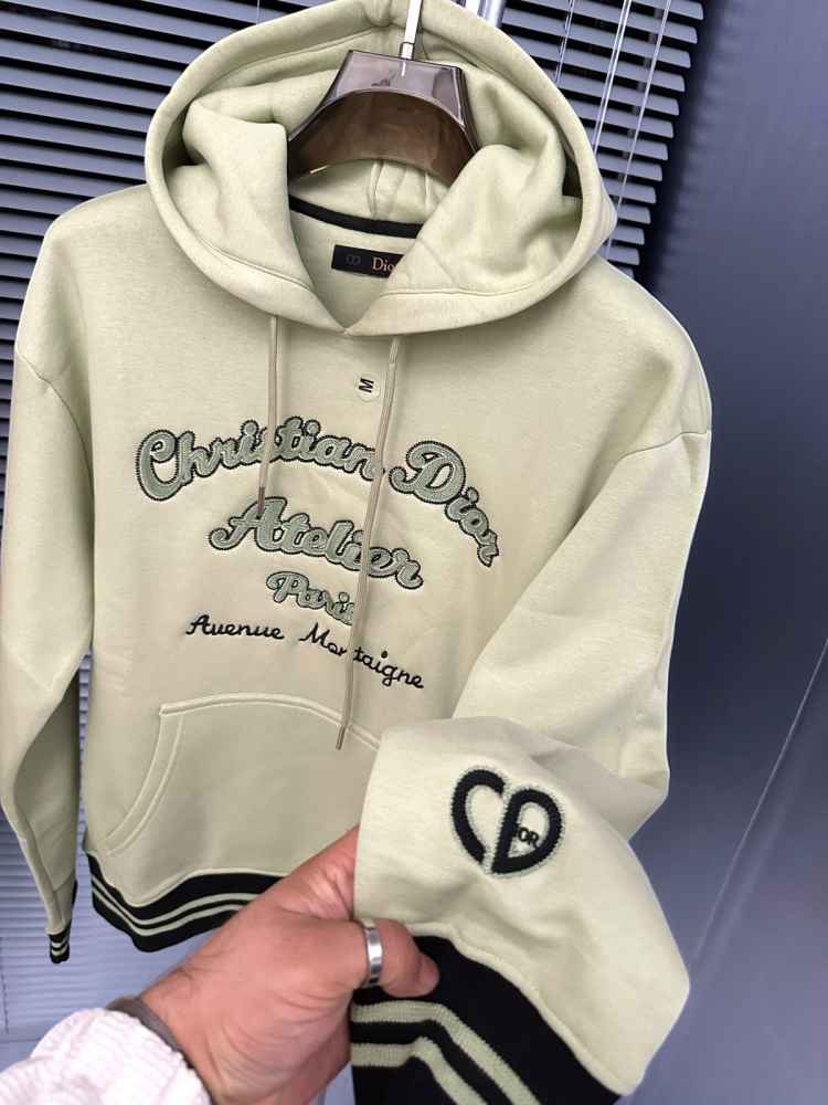 Christian Dior Cream Premium Quality Hoodie-3