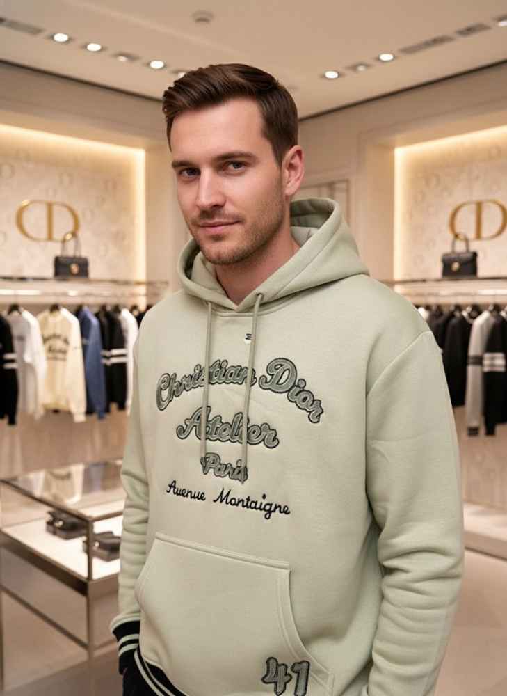 Christian Dior Cream Premium Quality Hoodie-1