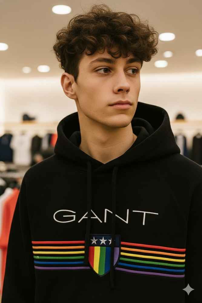 Gant Black Premium Quality Hoodie-thumb-3