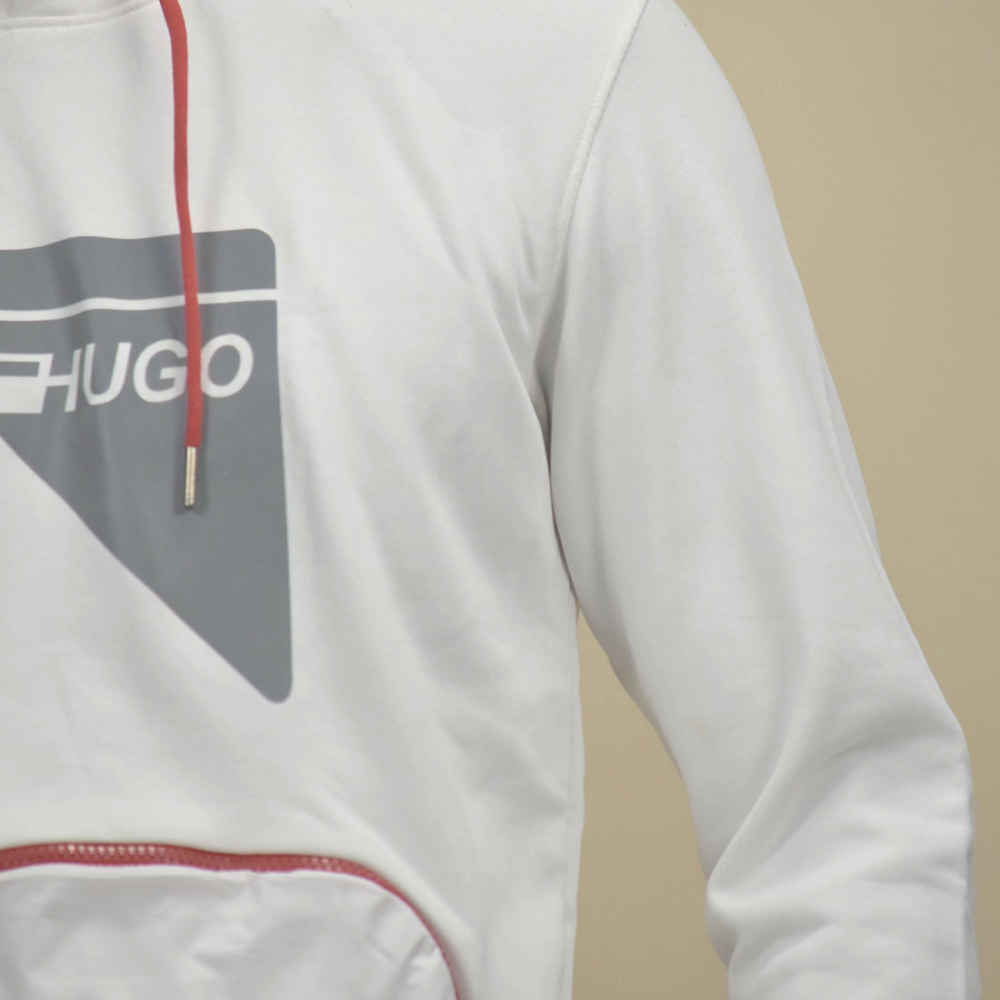 Hugo Boss White Premium Quality Hoodie-thumb-4