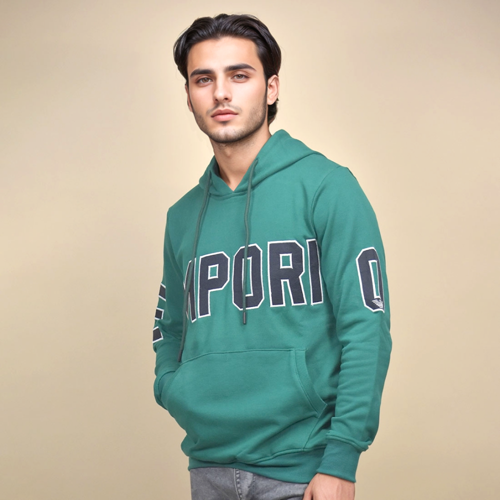 Emporio Armani Green Premium Quality Hoodie-thumb-0
