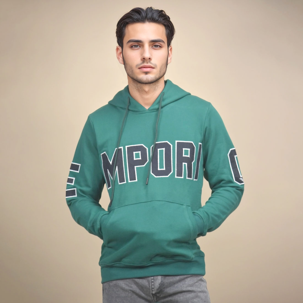 Emporio Armani Green Premium Quality Hoodie-thumb-1