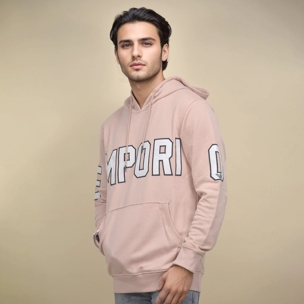 Emporio Armani Pink Premium Quality Hoodie-thumb-0