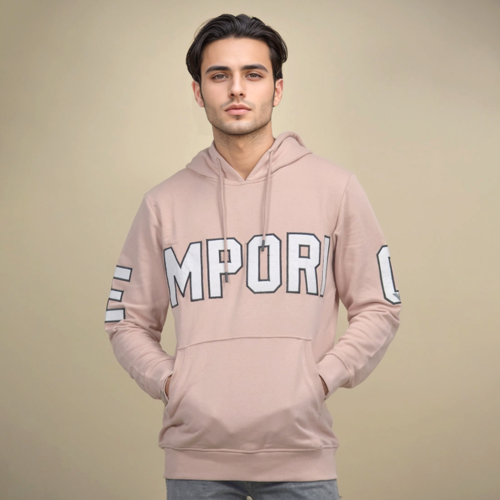 Emporio Armani Pink Premium Quality Hoodie-thumb-1