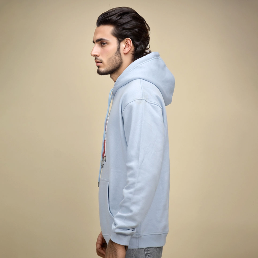 Gant Sky Blue Premium Quality Hoodie-2