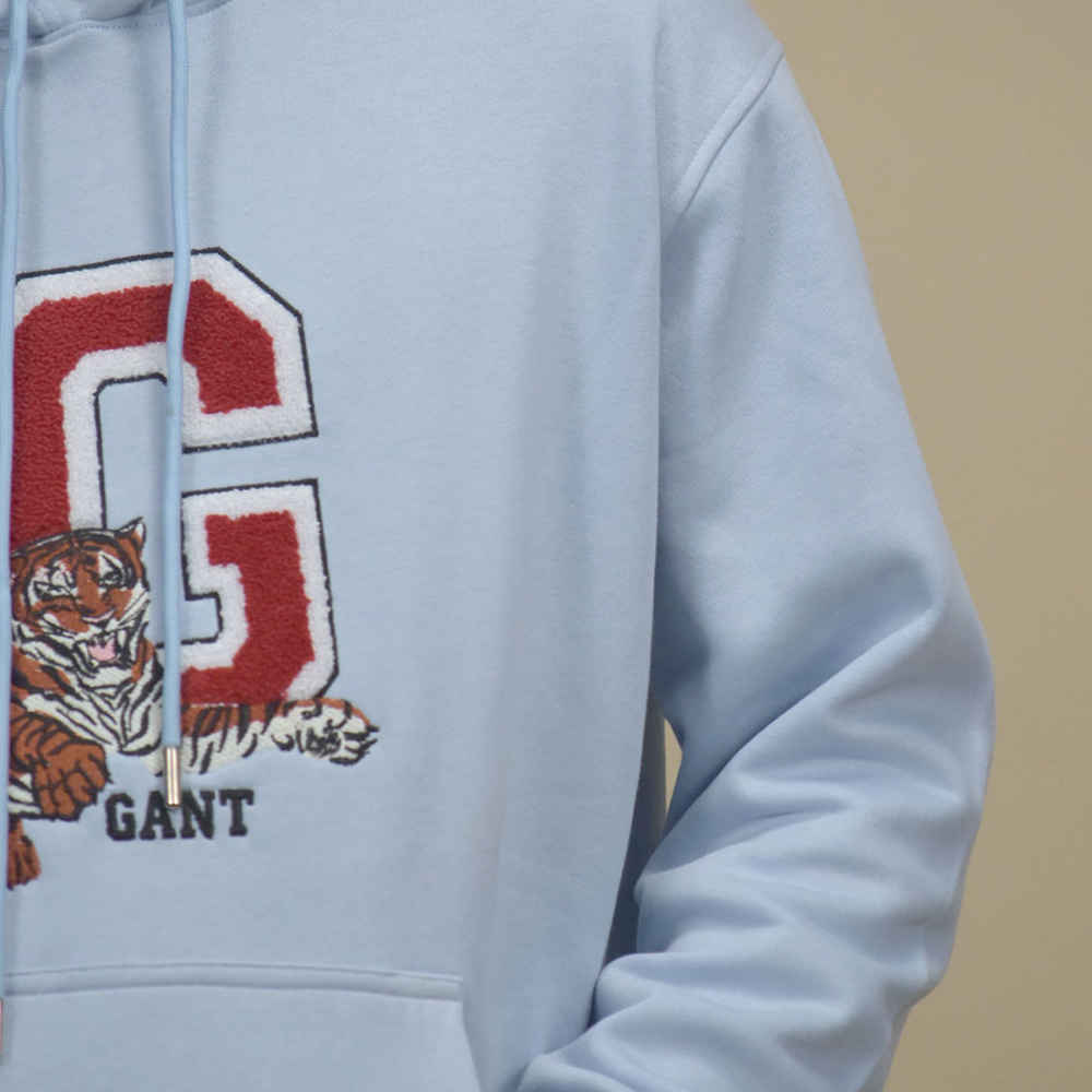 Gant Sky Blue Premium Quality Hoodie-4