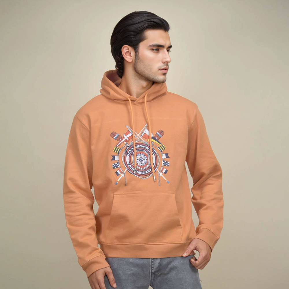 Gant Orange Premium Quality Hoodie-thumb-1