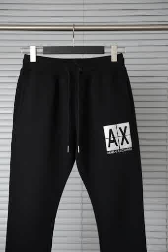 Armani Exchange Black Premium Quality Warm Track Pant-thumb-2