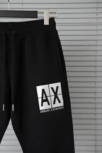 Armani Exchange Black Premium Quality Warm Track Pant-thumb-4
