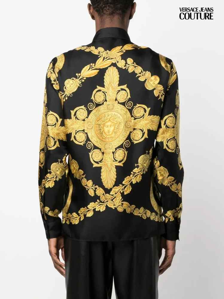 Versace Black Premium Quality Cotton Shirt-2