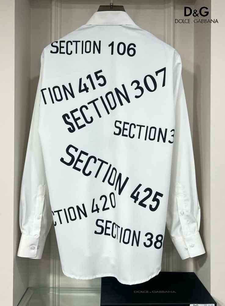 Dolce & Gabbana Revolver Print  White Premium Shirt-2