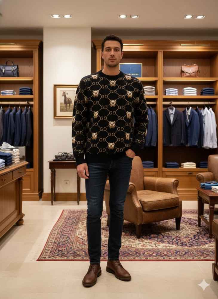 Gucci Black Authentic Quality Sweaters-thumb-2