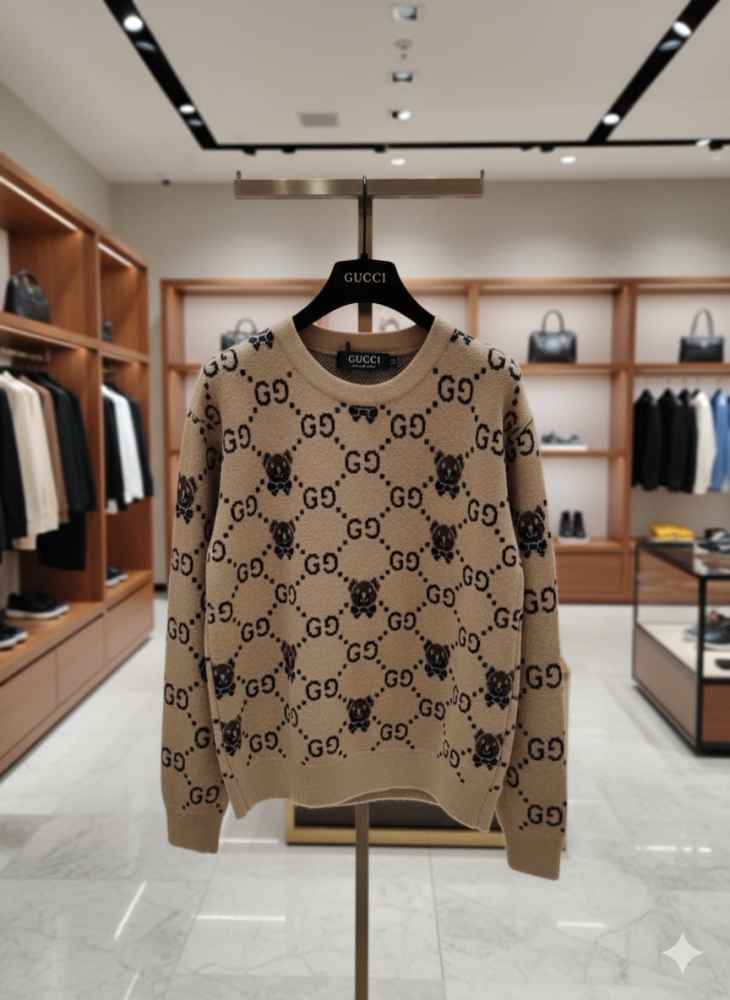 Gucci Brown Authentic Quality Sweaters-thumb-2