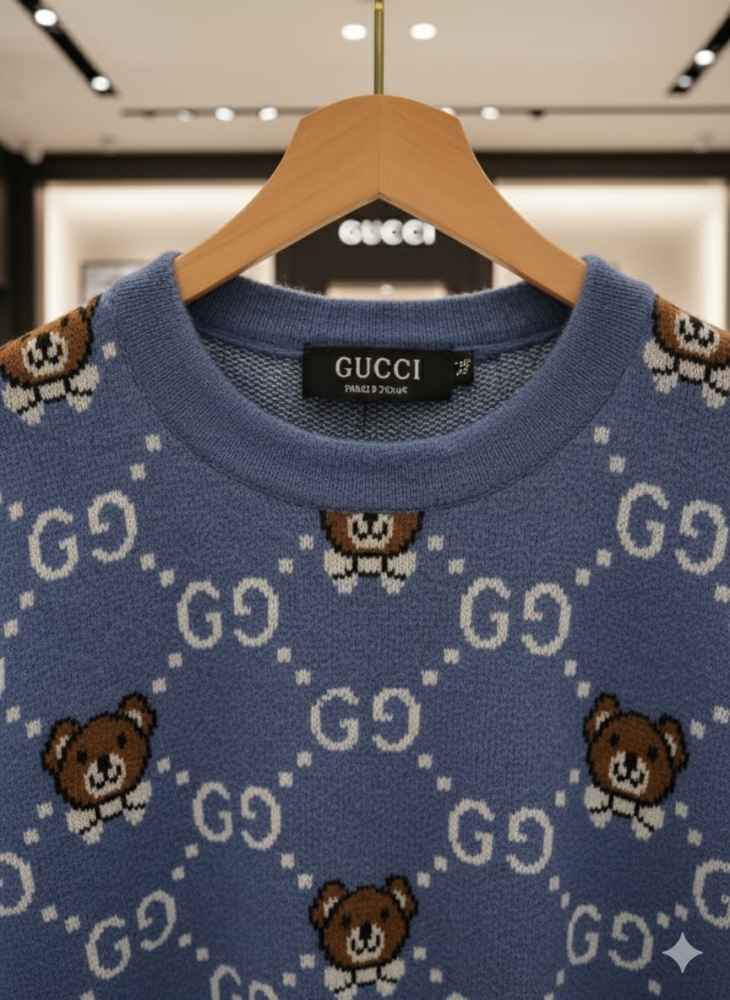 Gucci Blue Authentic Quality Sweaters-thumb-1