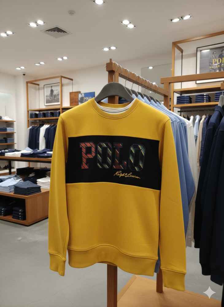Ralph Lauren Yellow Premium Quality Sweatshirt-thumb-1