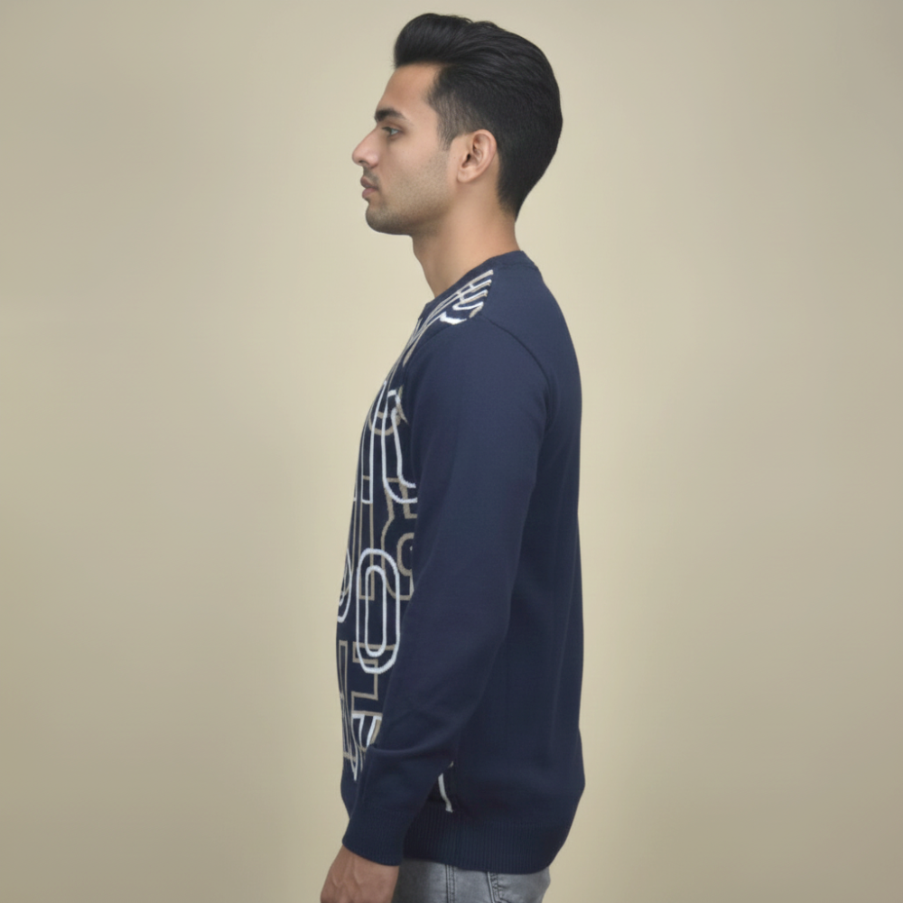 Emporio Armani Navy Blue Premium Quality Sweatshirt-2