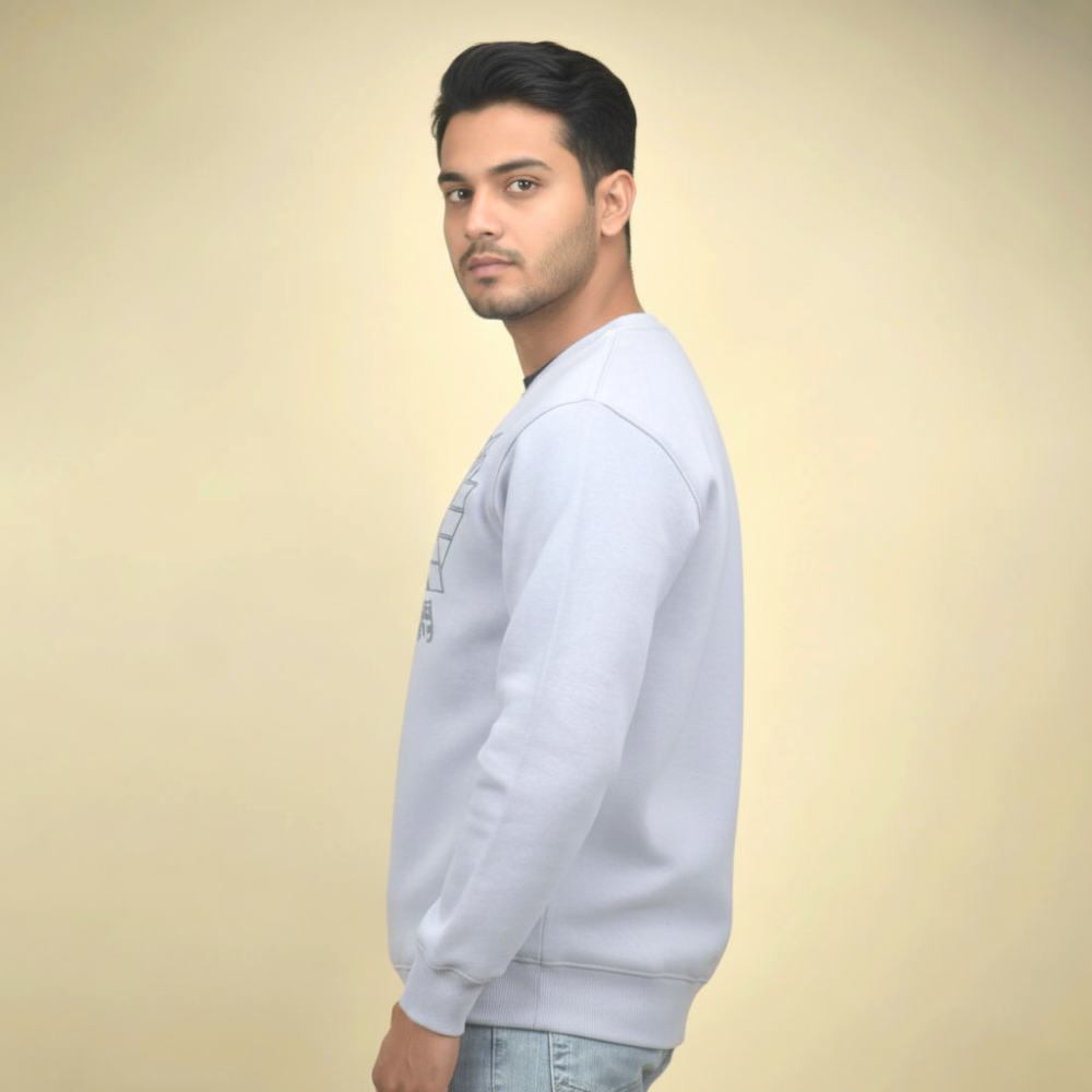 Armani Exchange Grey Premium Quality Sweatshirt-thumb-2