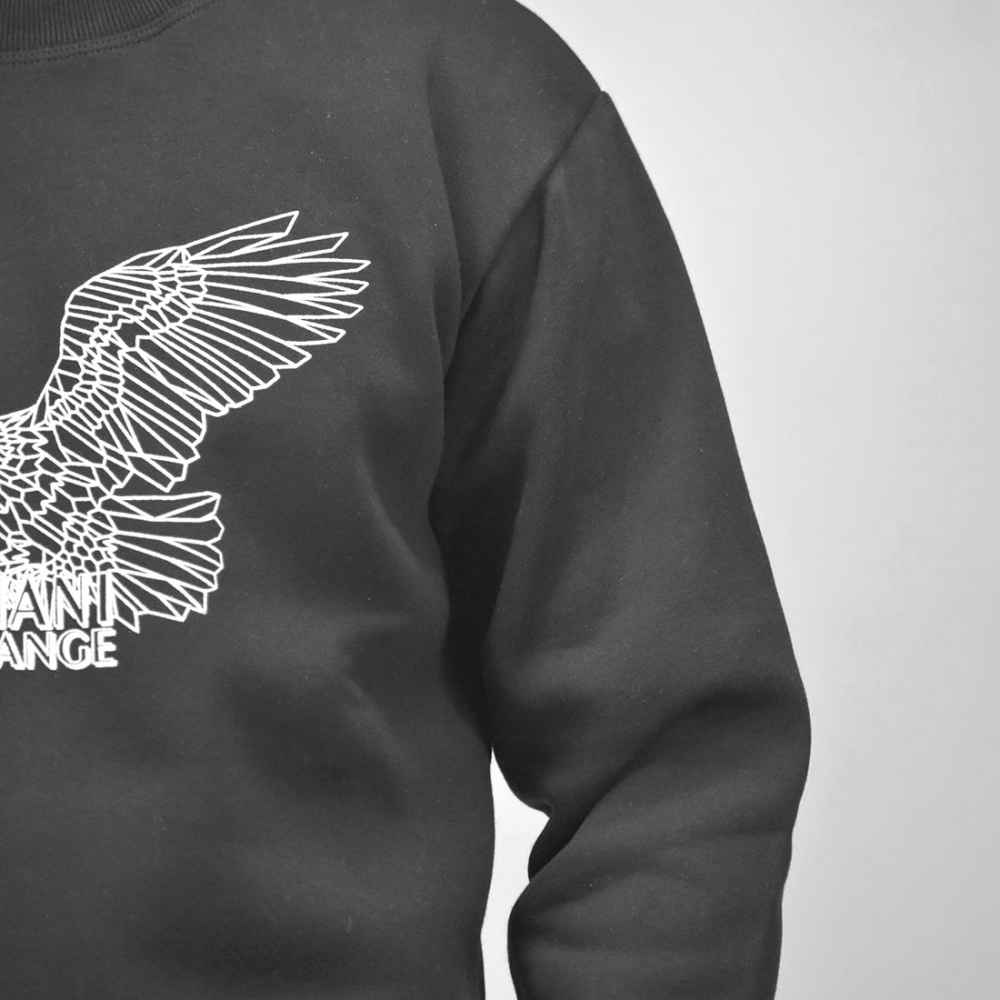 Armani Exchange Eagle Print Black Premium Sweatshirt-4
