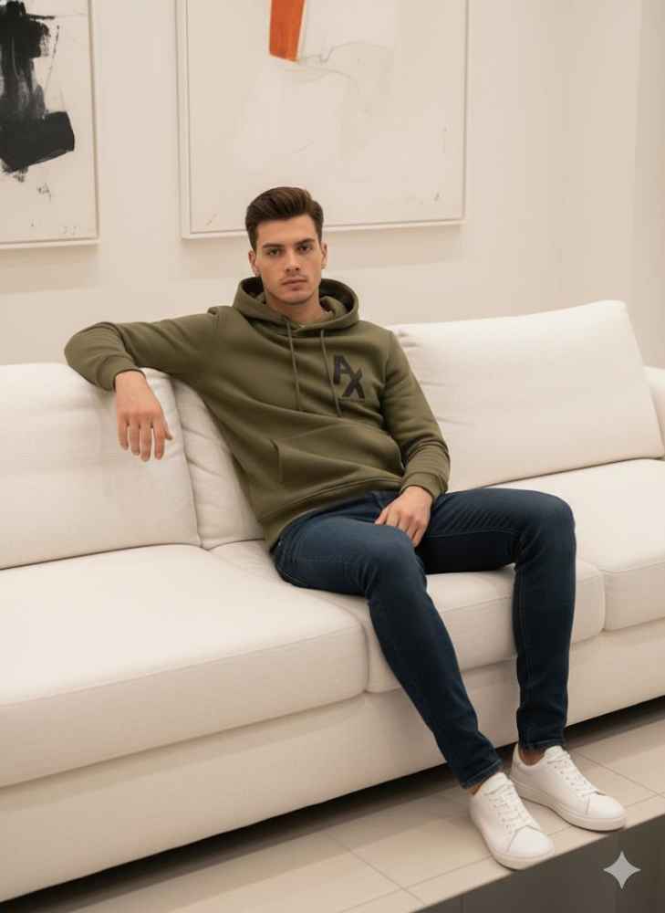 Armani Exchange Green Premium Quality Hoodie-2