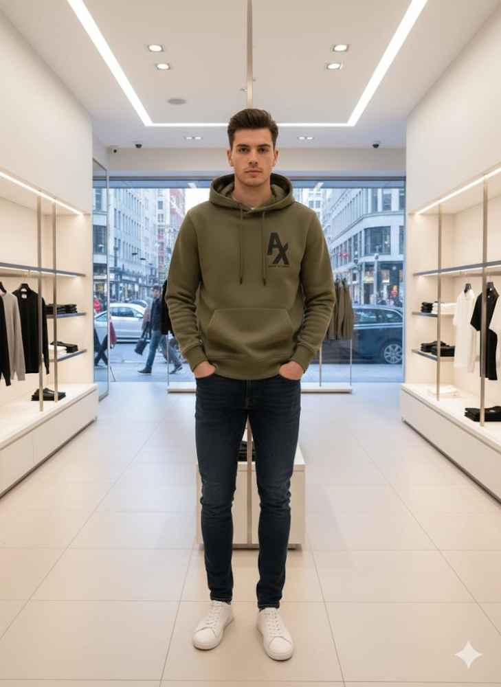 Armani Exchange Green Premium Quality Hoodie-3